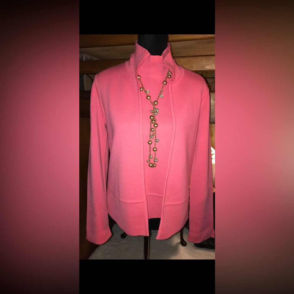 Talbots Collection Vintage Pink Women's 2 piece sweater Set